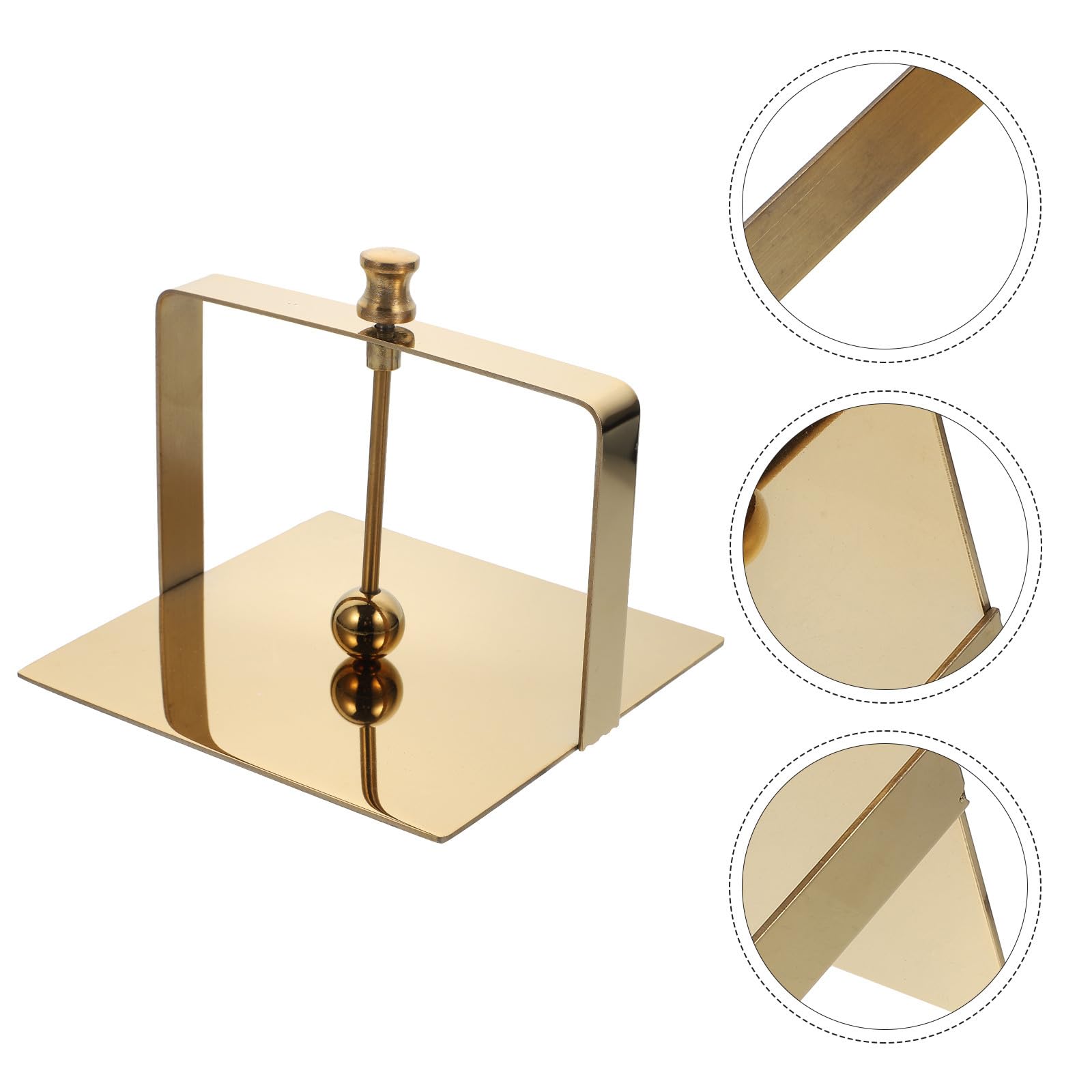 Yardwe Soporte Resistencia de Inoxidable para Acero Servilletas Dorado Alta y Diseño Delicado para para Restaurantes de Escritorio