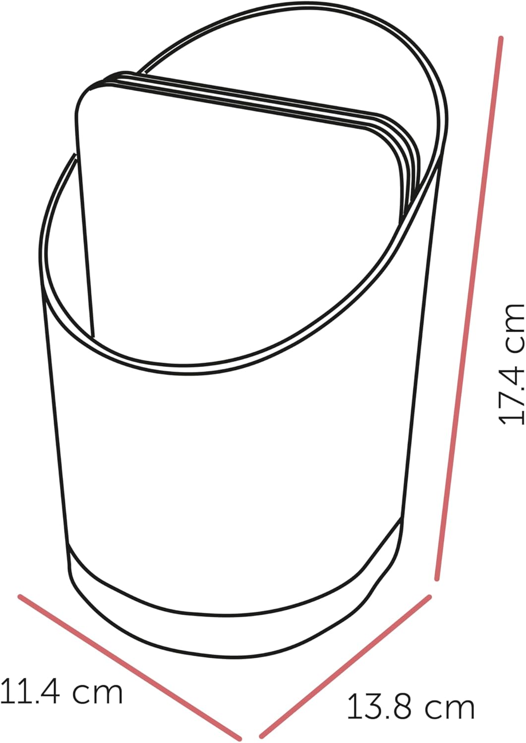 ReBorn - Recycled Cutlery Drainer - Kitchen Sink Storage & Drying Rack - Knife Safety Slot - Tiers to Separate Cutlery - Integrated Draining Saucer - Made in Britain (Stone)