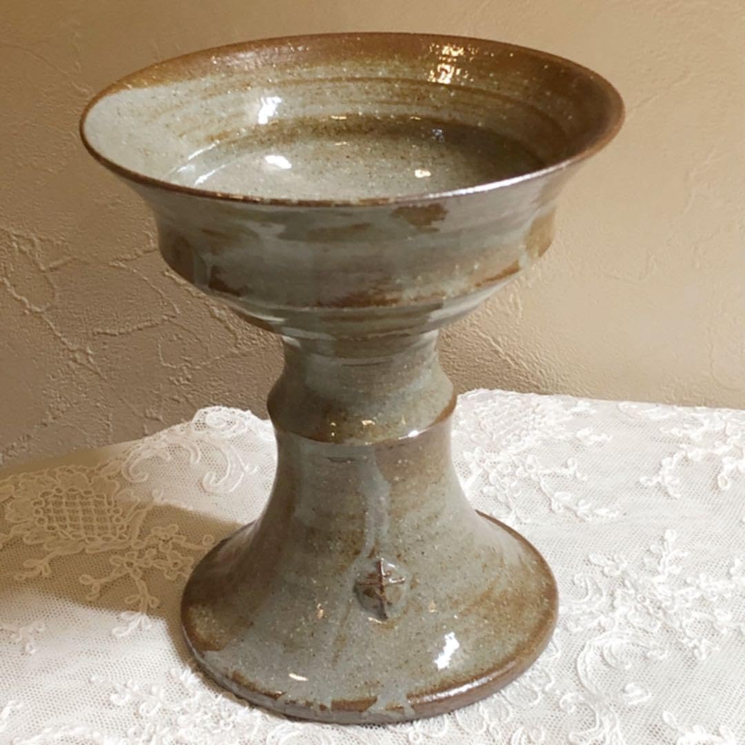 高杯 高台 デザート皿 花器 デザート皿 キャンドルスタンド 燭台 陶器