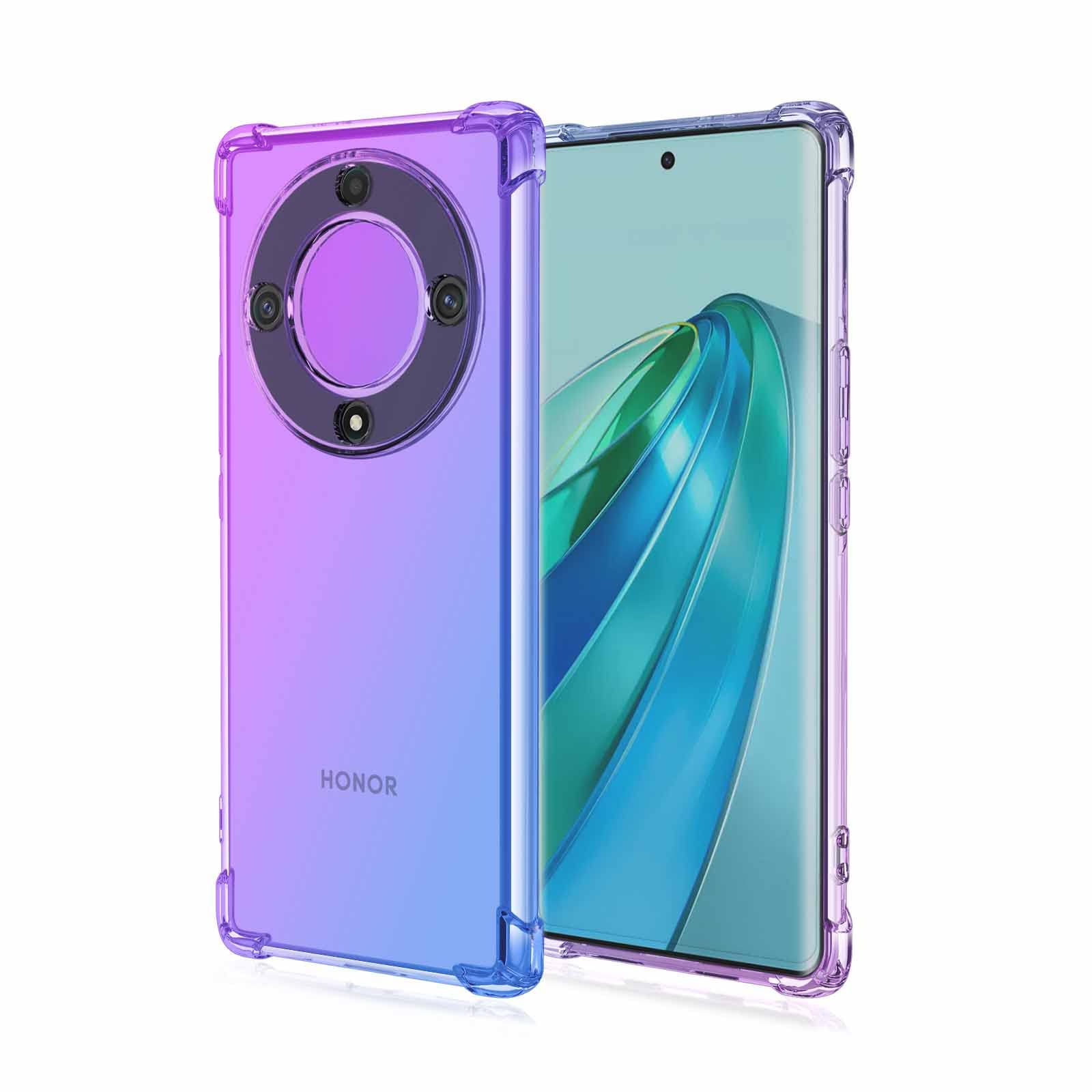 Custodia Per Huawei Honor Magic 6 Lite - Silicone TPU Morbido - Interno In Fibra Vellutata - Airbag Angolari - Grigio Scuro - 6