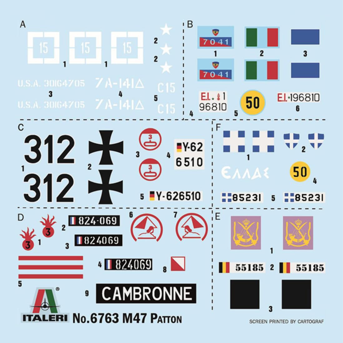 Italeri 6763 M-47 Patton, 1:35 Scale, Plastic Model Kit/Model Assembly, Multi-coloured, Dimensione modello: 24,2 cm - Image 2