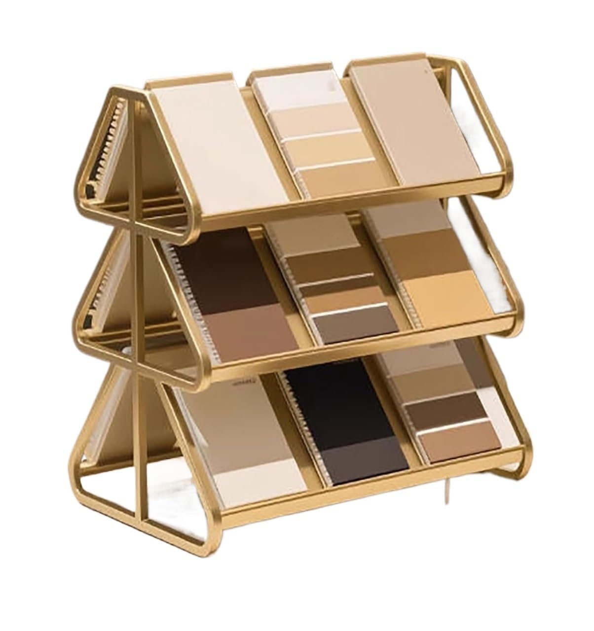 NIUSABOU Floor Tile Display Stand, Metal Tile Sample Display Rack, Multiple Sizes, Double-Sided, For Stone, Cabinet, Showroom(9.7x13.8x23.6)
