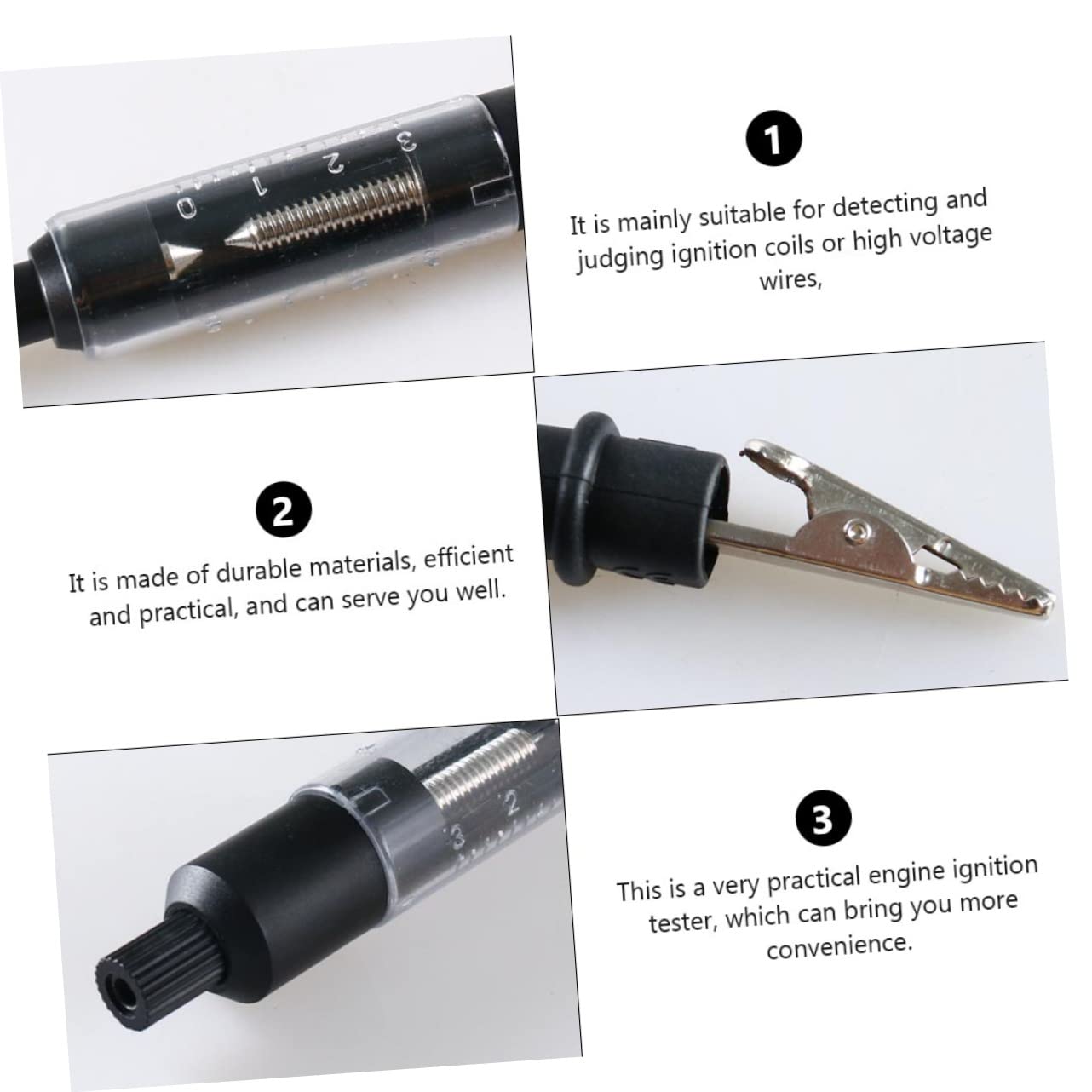 ULTECHNOVO 3piezas Probador De Sistema De Encendido Para Coches Comprobador De De Encendido y Bujías Herramienta Para De