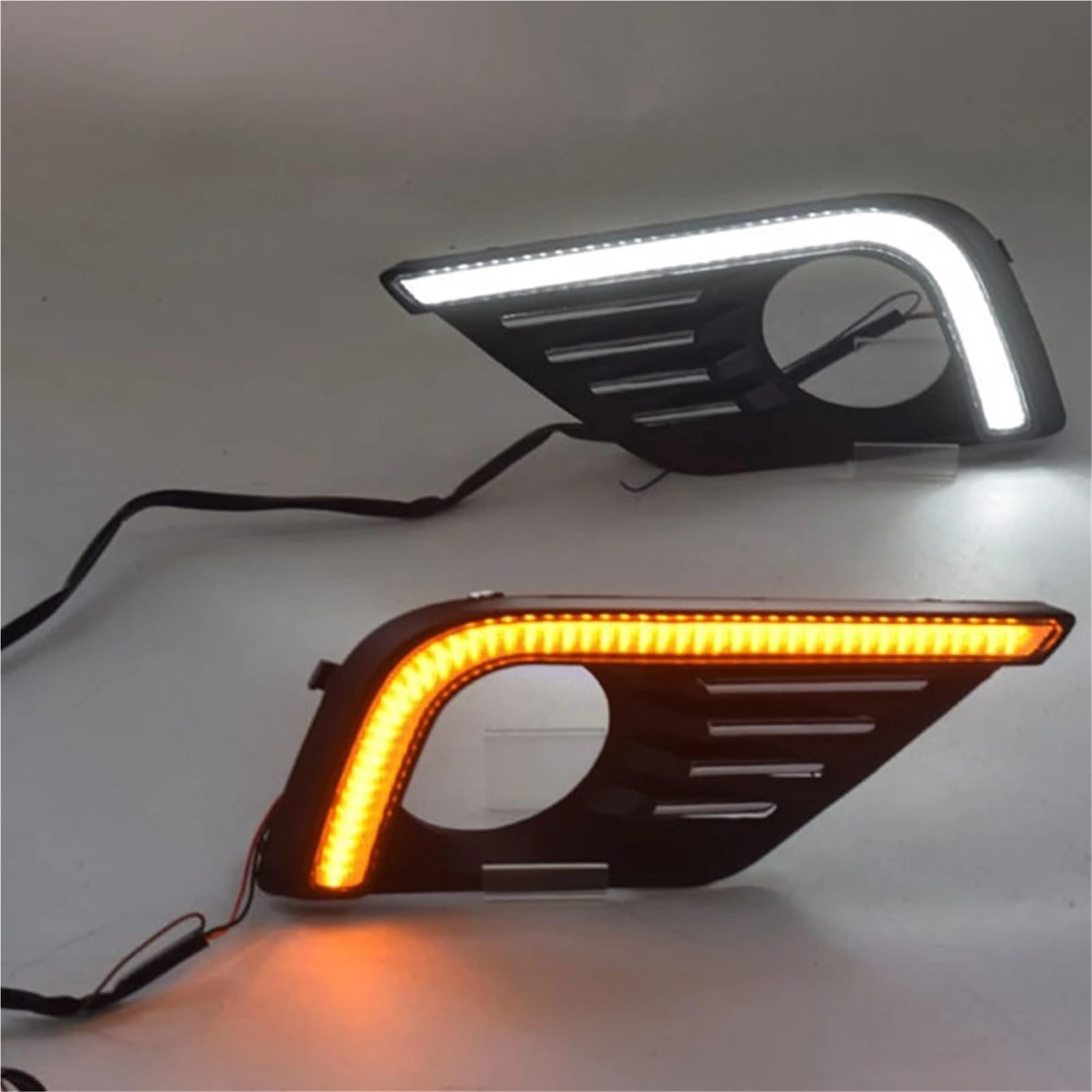 Para Nissan Para Altima Para Teana 2017-2018 Luces Diurnas LED DRL Ámbar Y Blancas Con Luz De Señal De Giro Faro Antiniebla Delantero