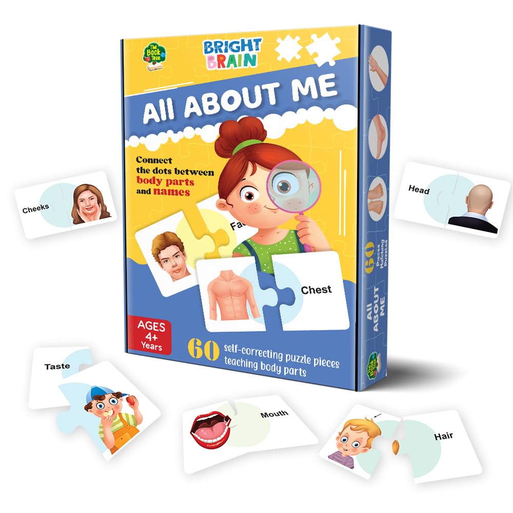 The Book Tree All About Me Puzzle for Kids | 60 Self-Correcting Body Parts Puzzle Pieces | Human Body Learning Toy for Toddlers & Preschoolers Age 4+ | Educational Gift for Boys & Girls-image-21