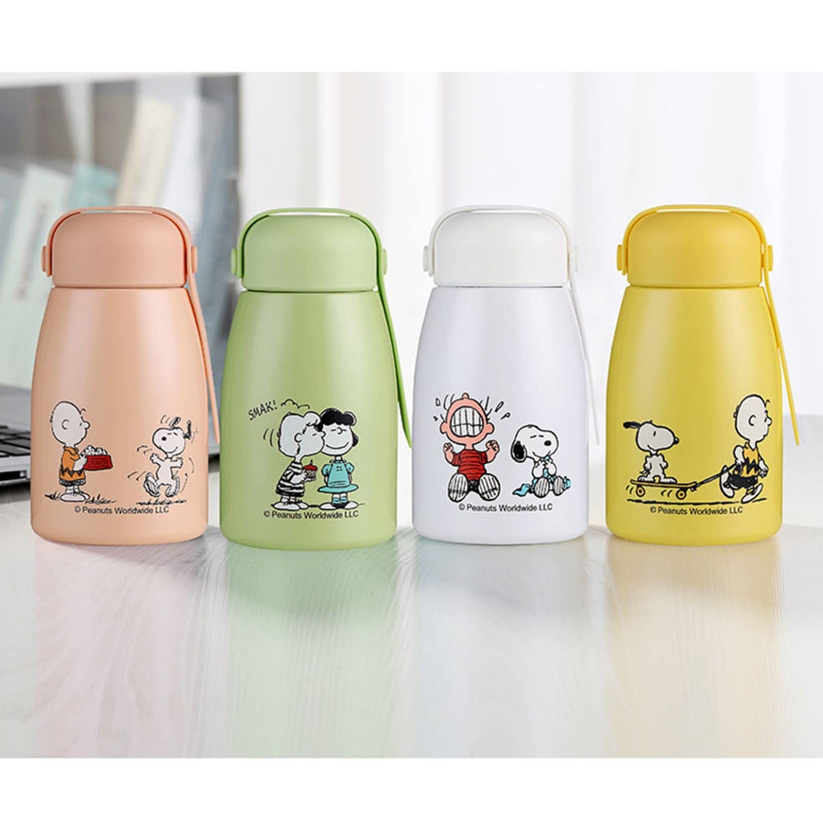 Amazon | スヌーピー 水筒 360ml 魔法瓶 保温保冷 おしゃれ こども