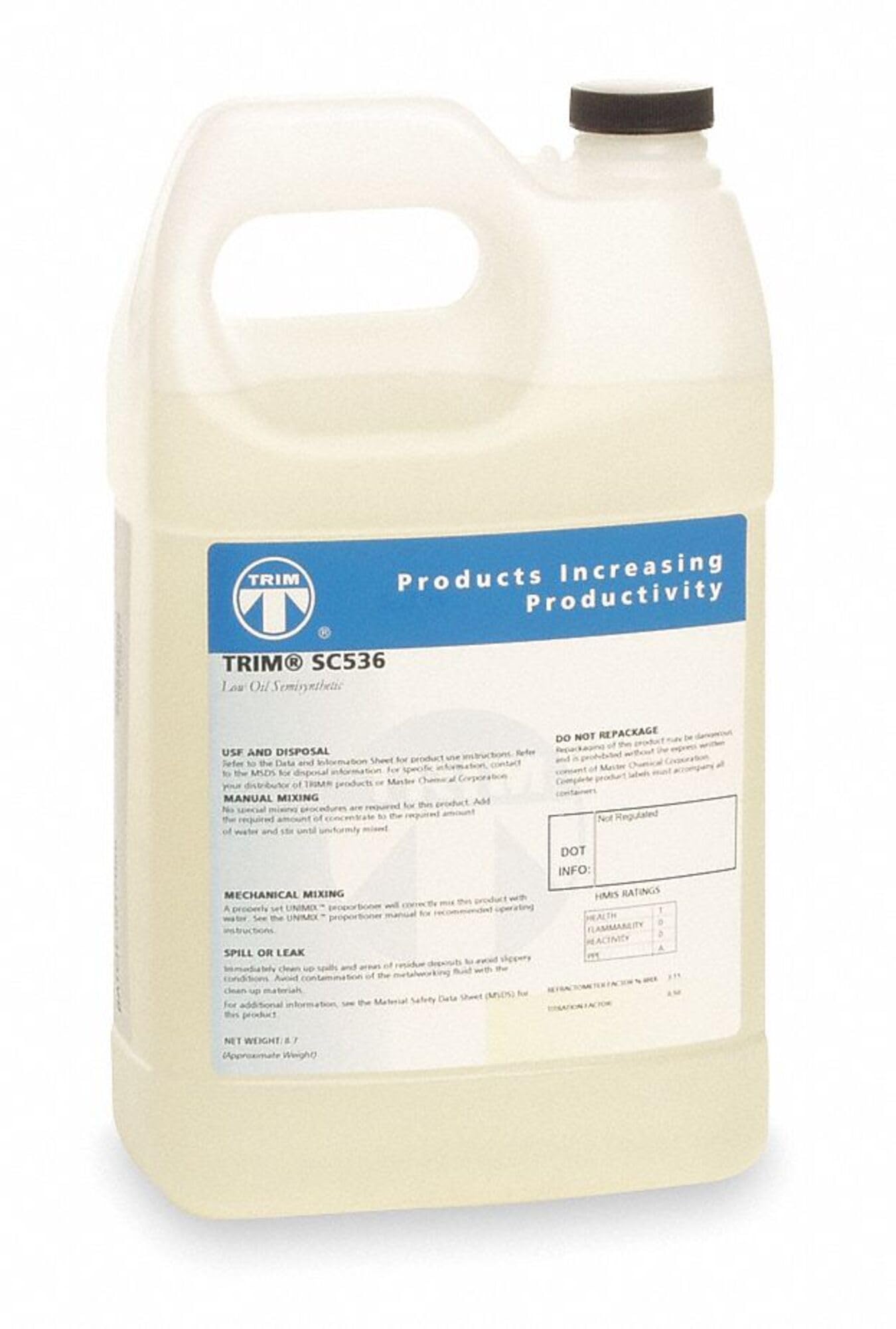 TRIM Cutting & Grinding Fluids SC536/1 Low Oil Semisynthetic, 1 gal Jug