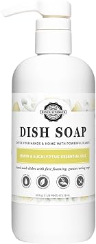 Rustic Strength Lemon & Eucalyptus Dish Soap, 16 oz