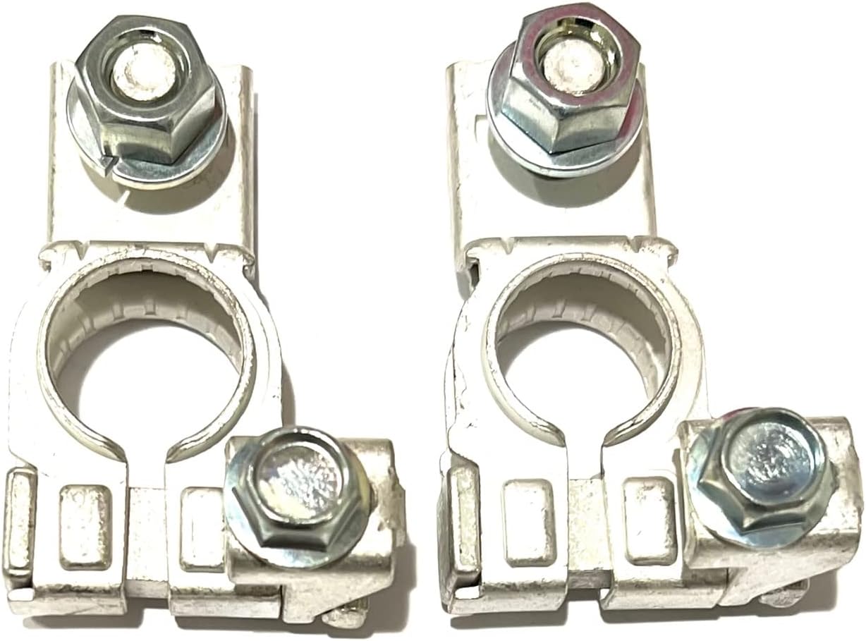 EDS Terminal Set 90982-06061 90982-05071 NEGATIVE/POSITIVE Battery Terminals for Avalon Camry RAV4 etc w Nuts 9098206061 9098205071