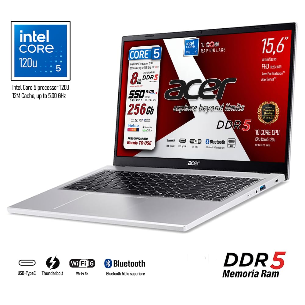 Notebook Intel Core i7-13620H 32GB 1TB FHD - Dettaglio