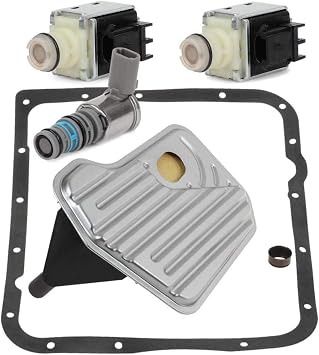 24230298 10478120 4T65E 4L60E Transmission Solenoid Valve - with TCC & PWM Downshift Shift A&B Solenoid Filter Kit for 1993-1997 4T65E 4L60E Transmission Aftermarket Parts,