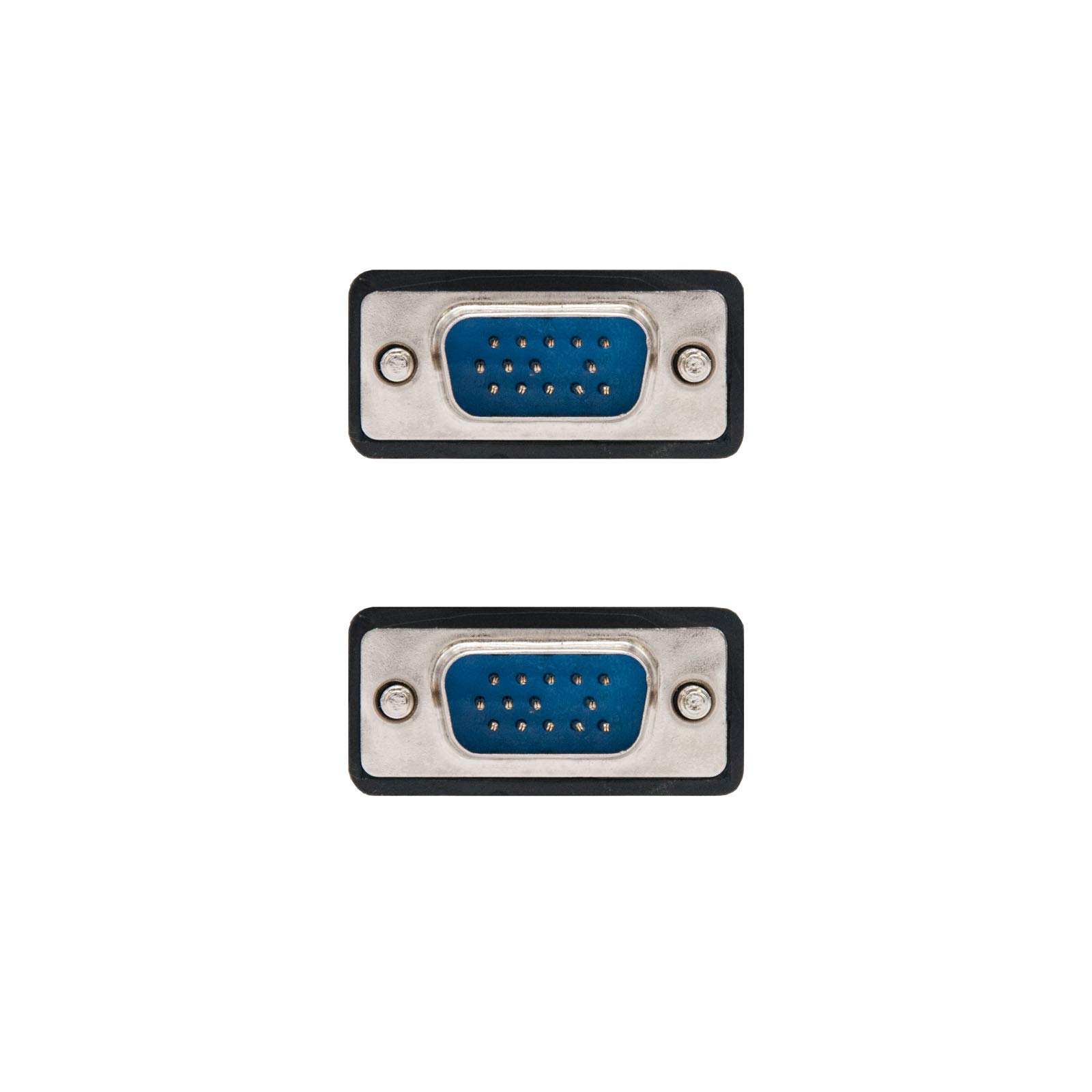 Câble SVGA NANOCABLE 1,8m - Double Mâle Pour Écran PC Et Projecteur, Haute Définition 2048x1536 (Lot De 2)