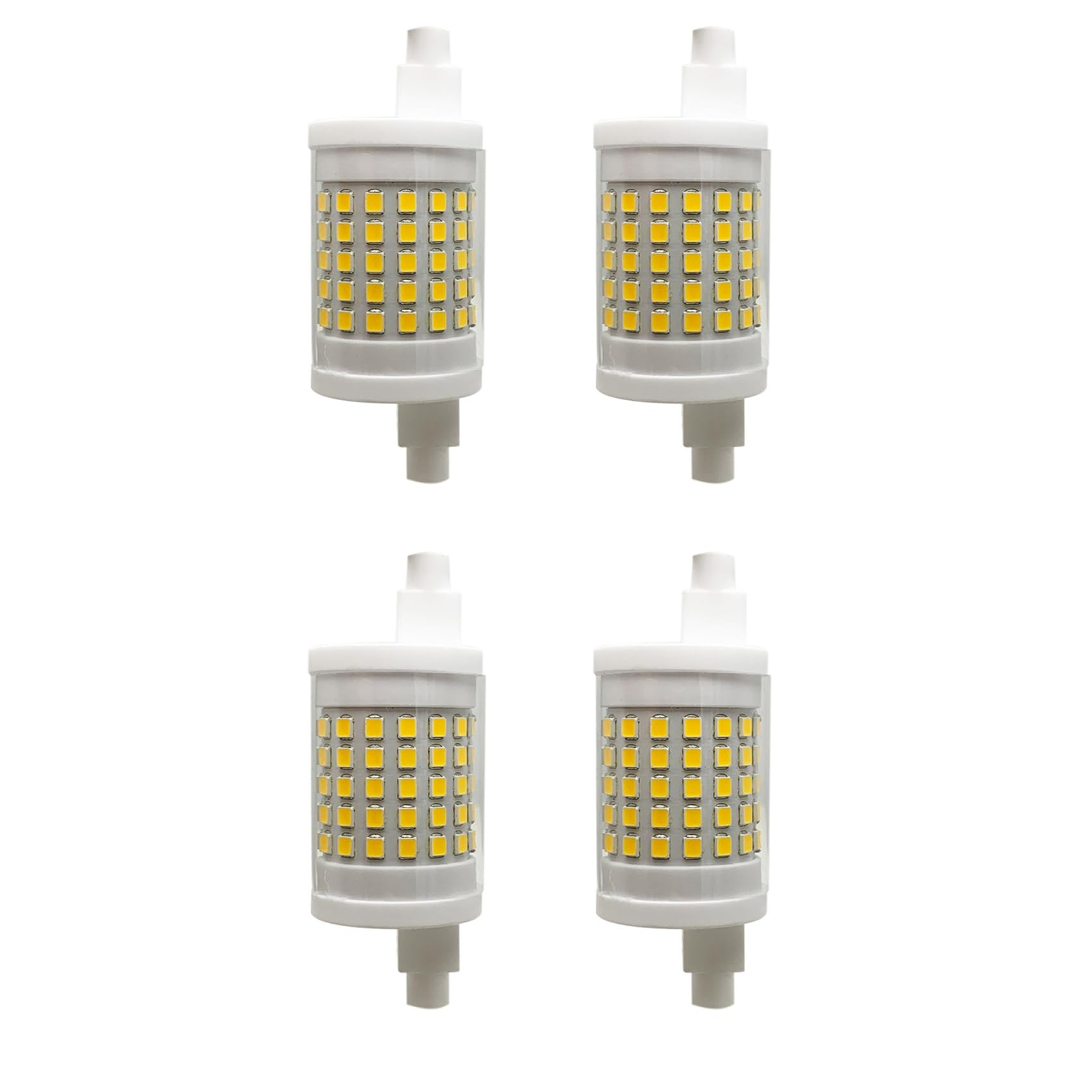 Żarówka LED R7S 78mm ściemnialna żarówka J 78 15W 220V 1500lm reflektor stojący na podłodze lampa typu J żarówka LED zamienna halogenowa wolframowa 150w (4 sztuki),Warm white 3000k,15W 120V