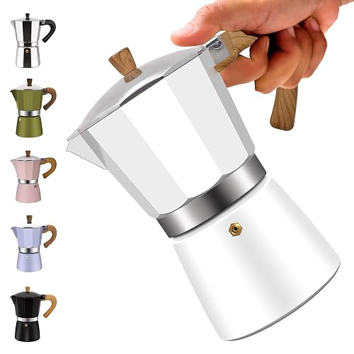 Vaolvpant 3 Cup Aluminum Moka Pot 150ml 5oz