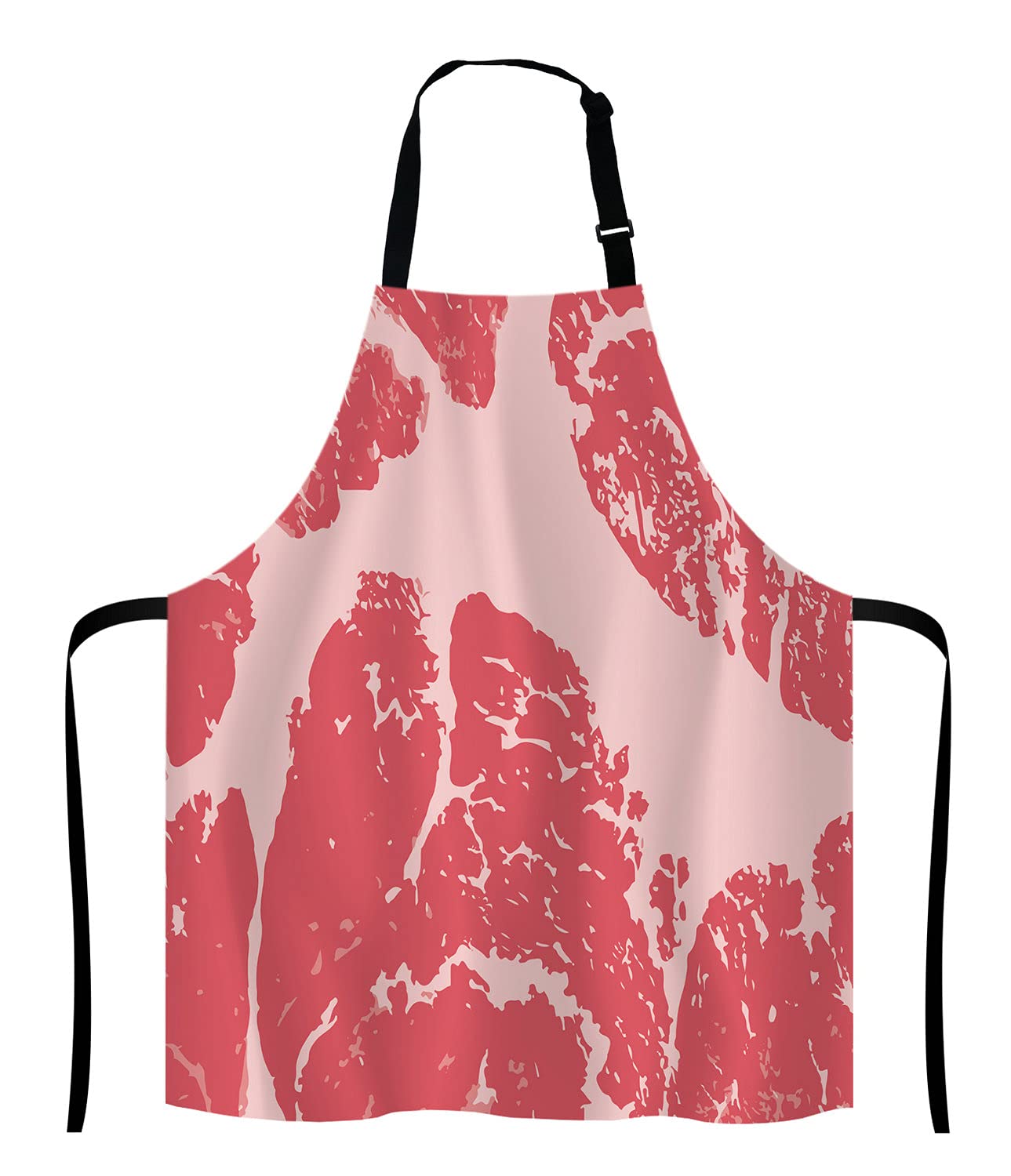 Beef Texture Apron for Women and Men, Adjustable Kitchen Chef Apron for Cooking Baking - Cute Birthday, Anniversary, Mother's Day Apron Presents for Mom Wife Girlfriend Aunt Grandma
