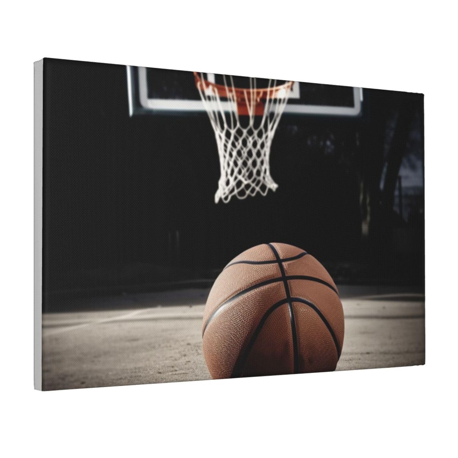 Framed Wall Art for Living Room Art Work, Basketball Picture Prints Modern Office Wall Paintings Poster Aesthetic Wall Decorations for Home Decor Ready To Hang 12"x18"