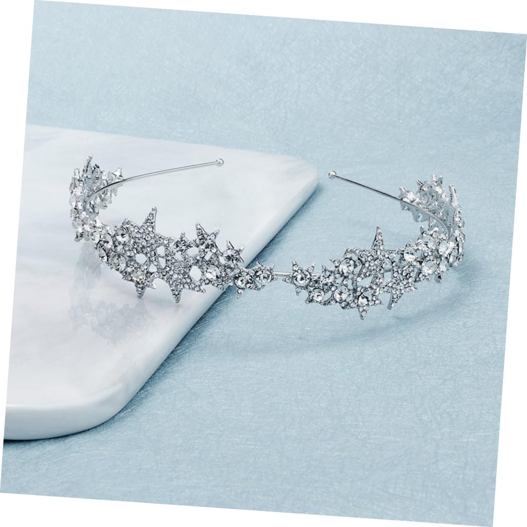 FOMIYES 3stücke Star Haarnadel Für Bräute Elegantes Wasserstein-haaraccessoire Funkelndes Headdress Für Hochzeiten Und Besondere Anlässe Silberschimmer Anpassbar An Verschiedene