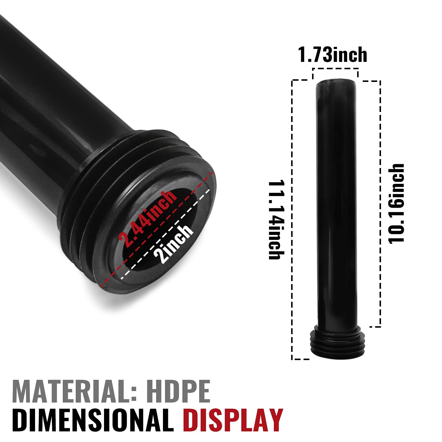 Juego de conectores para tanque de inodoro con tubos extendidos, compatible con Geberit 152.441.46.1, piezas de repuesto para inodoro con material HDPE, fácil instalación