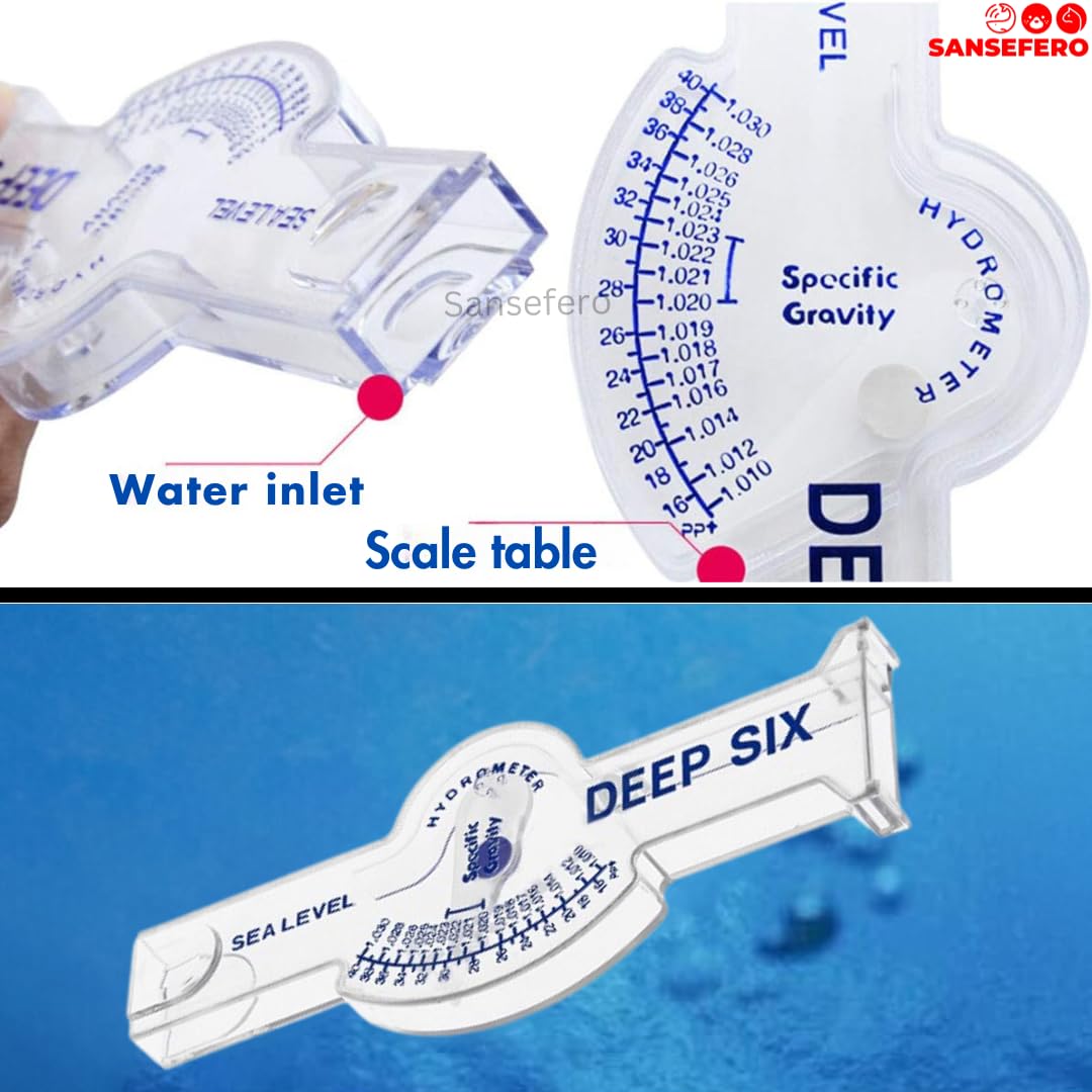 Premier Plants Deep Six Sea Level Hydrometer for Aquarium Fish Tank, Marine Sea Saltwater Automatic Hydrometer (Deep Six Hydrometer) 3
