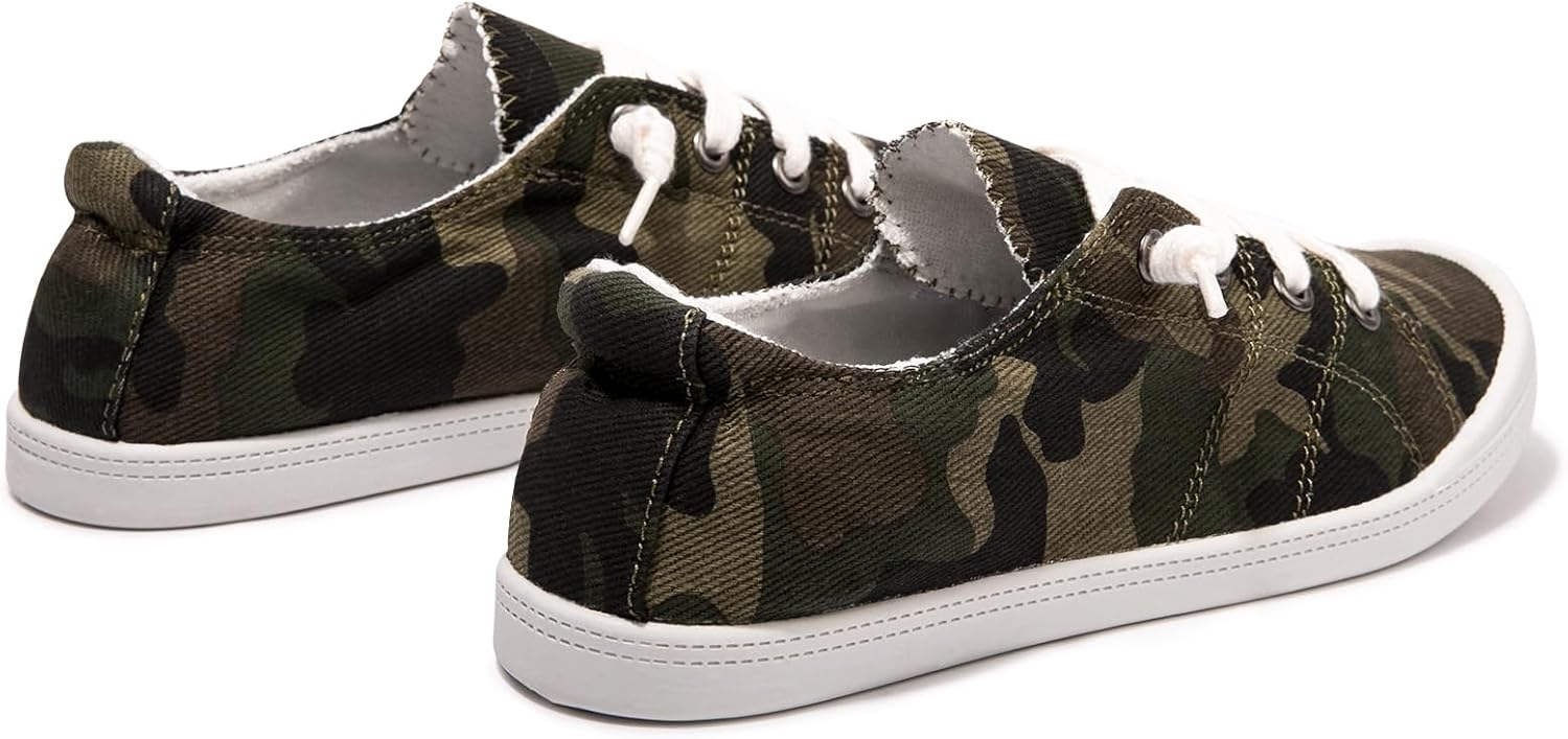 Women's Slip On Canvas Sneaker Low Top Casual Walking Shoes Classic Comfort Flat Fashion Sneakers - Image 5