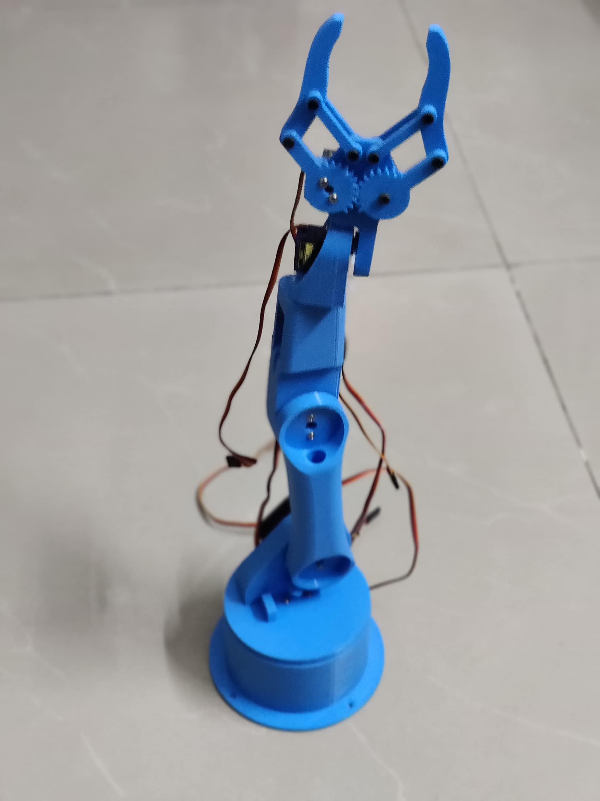 - 6 DOF Robotic Arm Parts (PLA Plastic Parts only)(Multicolor)