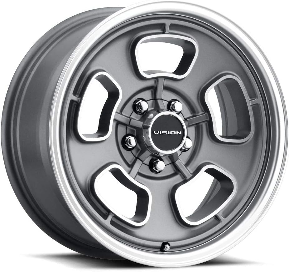 Vision 148 Shift 15x8 5x4.75" +0mm Gunmetal/Machined Wheel Rim 15" Inch