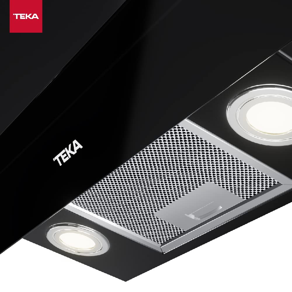 TEKA Campana Extractora de Pared 70 cm, Motor Doble EcoPower, Aspiración Perimetral, 3+1 Velocidades Fresh Air Aspiración 98m3 Ruido 61dB 2 LED DVT 78660 TBS