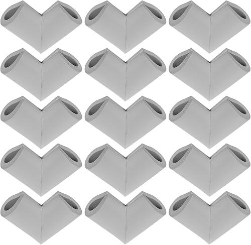 Cabilock 24Pcs Gray Foam Photo Frame Corner Protectors for Shipping Packaging, P