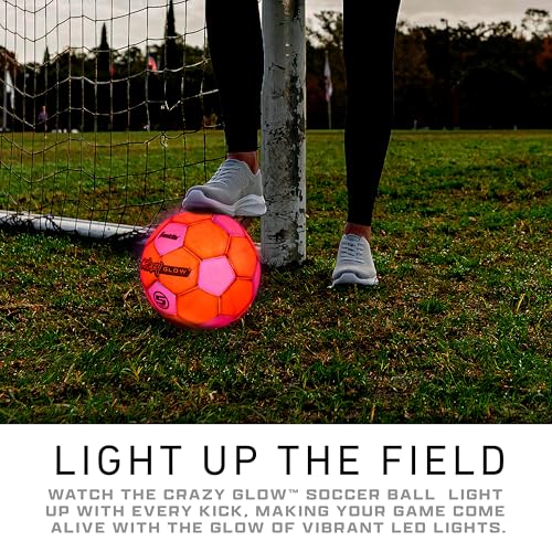 Franklin Sports Crazy Glow LED Soccer Ball
