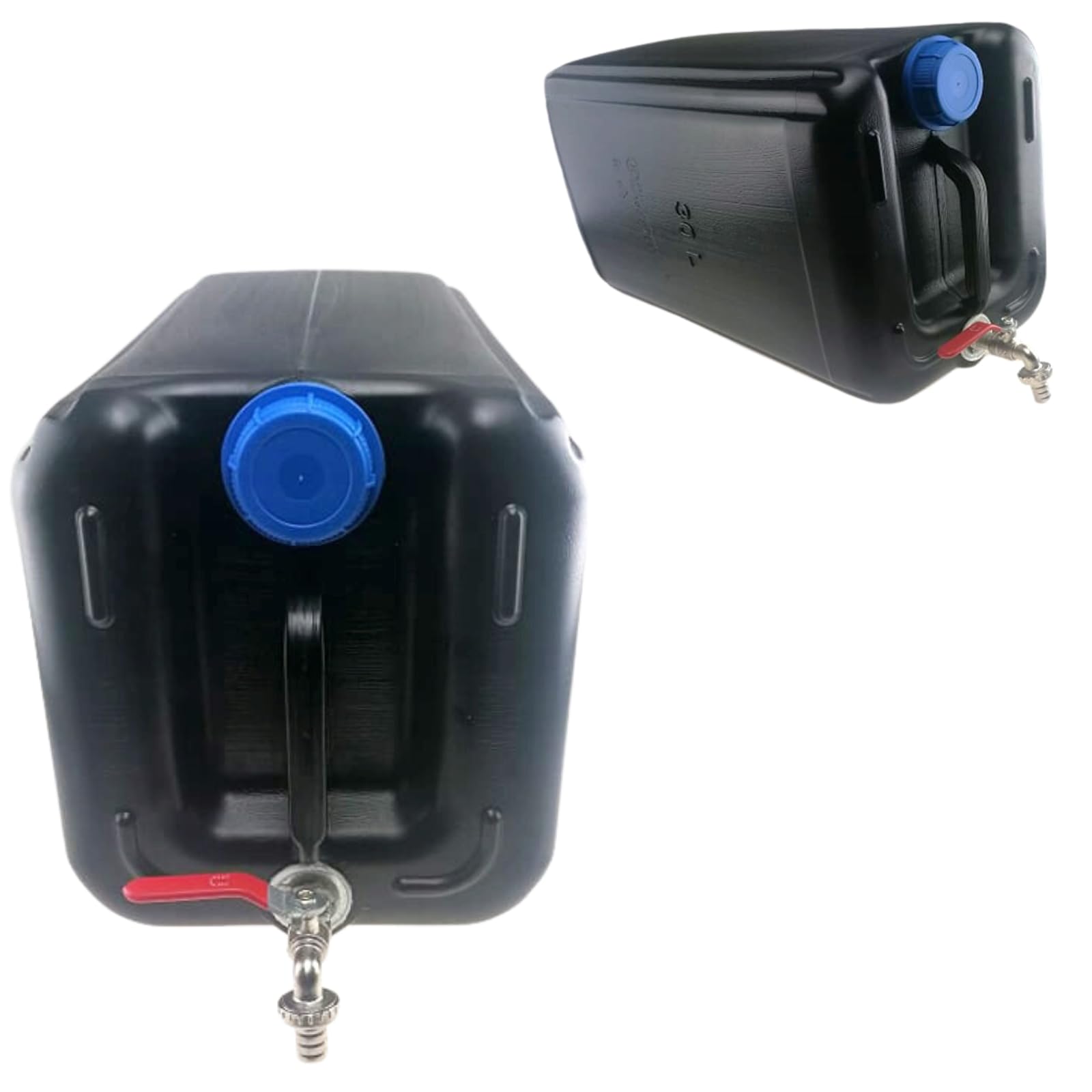 Bidón de agua de 30 l de plástico, depósito de agua con grifo, bidón de agua potable, depósito de agua, bidón de plástico, para casa, jardín, coche y camping, etc., cierre hermético
