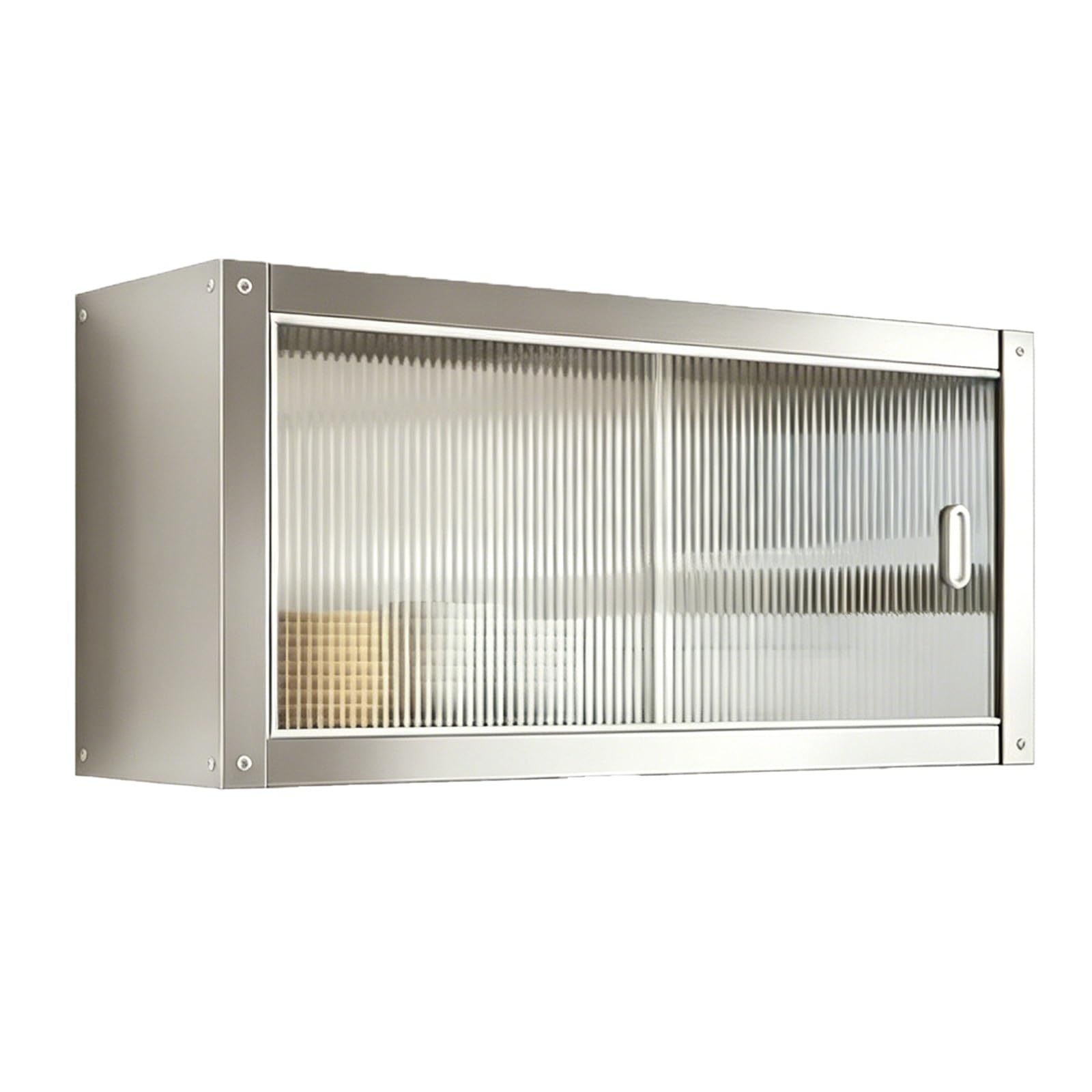 Meuble mural cuisine en acier inoxydable étanche pour rangement atelier