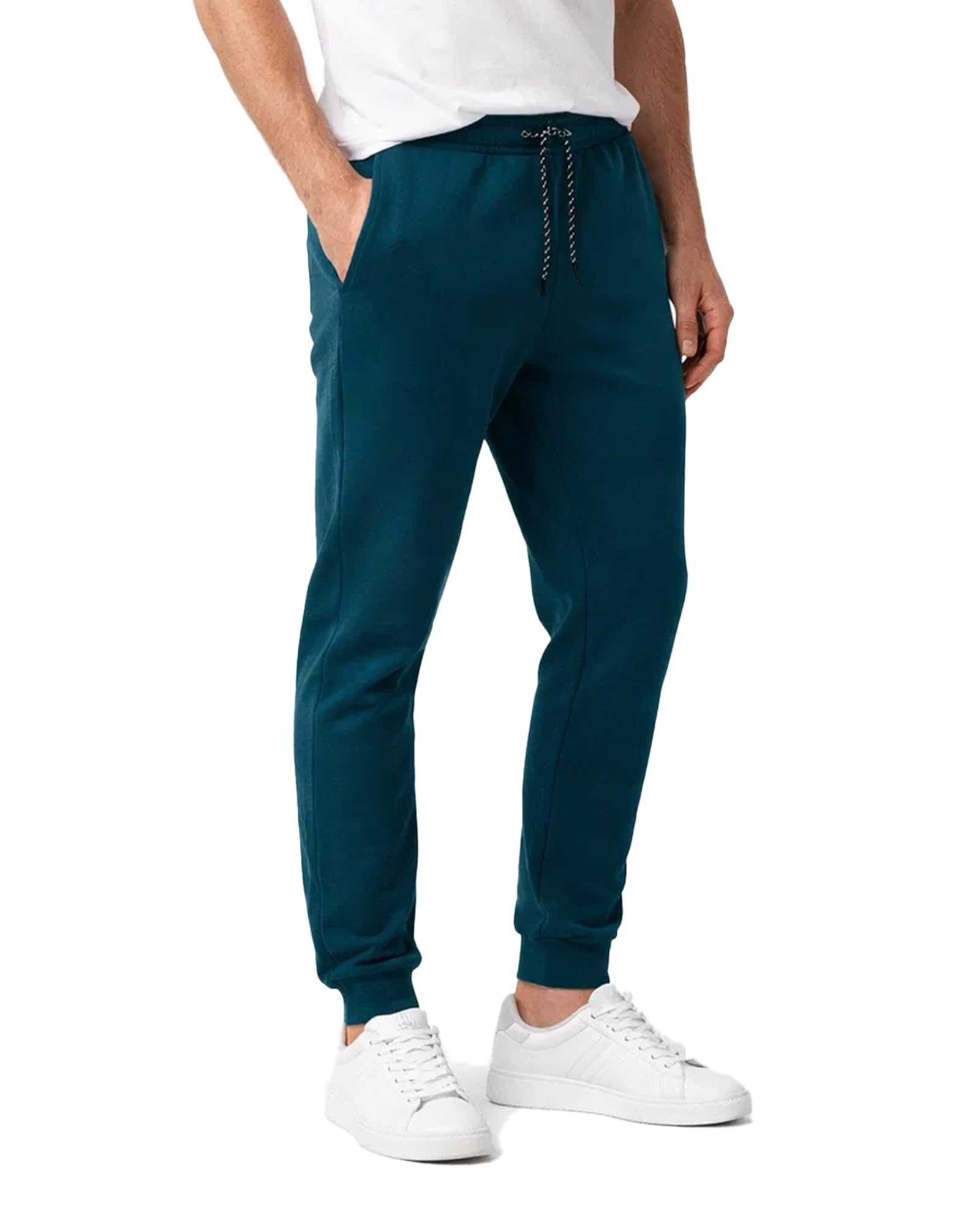 Spyder Men's Petrol Blue Cargo Jogger Sweatpants - Soft Poly Fleece Joggers With Drawcord Waistband And Side Cargo Pockets (Sizes: S-Xl), Medium