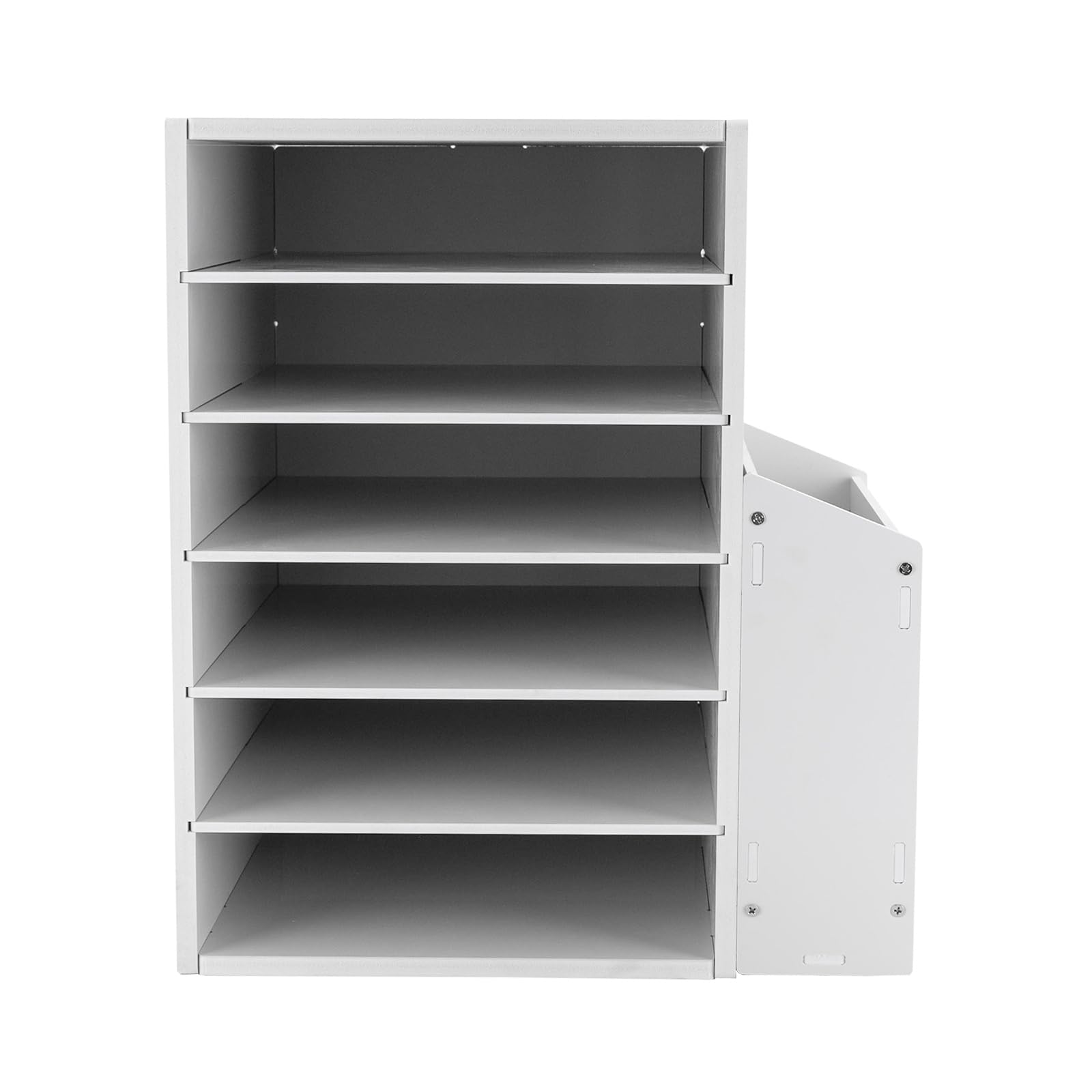 25,4 x 30 x 41 cm, 6 niveles, buzón de papel, organizador de documentos de escritorio de PVC para escritorio, accesorios y bandeja, organizador de escritorio y almacenamiento para material de oficina
