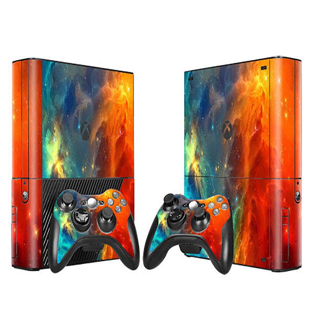 Skin Sticker Vinyl Decal Cover for Xbox 360 E Console and Remote Controllers Cosmic Nebular