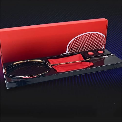 Miniatura 2 de QDLZLG Full Carbon Racket Reinforced Secondary Molding 35 Lb Offensive 4U Badminton Racket Single Shot