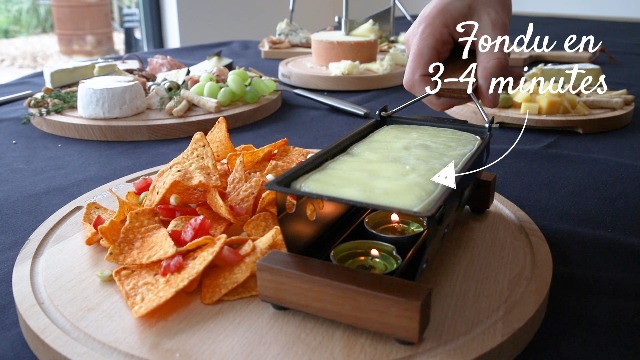 Boska Partyclette ToGo - Mini Raclette Portable Pour 2 Personnes Avec Bougies Chauffantes