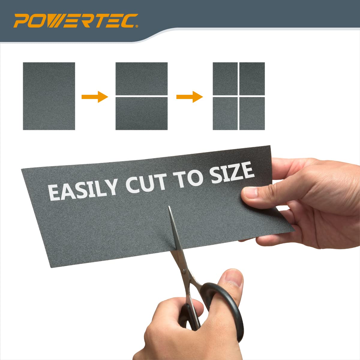 POWERTEC 471001 Wet Dry Sandpaper, Assorted Grit, 9" by 3.6", 36 PK, 4 of each400/600/800/1000/1200/1500/2000/2500/3000 - Image 4