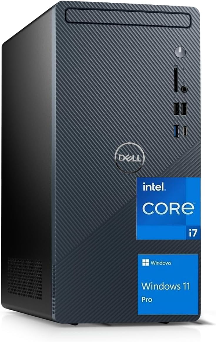 DELL 2023 Inspiron 3020 Tower Desktop Business Computer, 13th Gen Intel Core i7-13700, 32GB RAM, 1TB SSD, Intel UHD 770 Graphics, Bluetooth, WiFi, USB 3.1, Windows 11 Pro - Mist Blue
