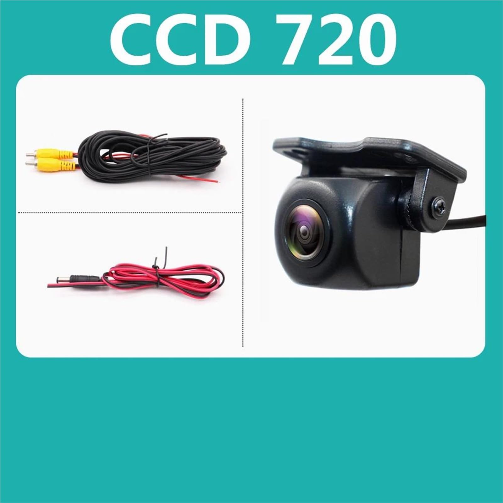 Cámara Trasera Coche AHD 1080P Lente Dorada Coche Trayectoria Dinámica Inteligente Guía Móvil Línea Estacionamiento HD Vista Trasera Cámara Pistas(1080)