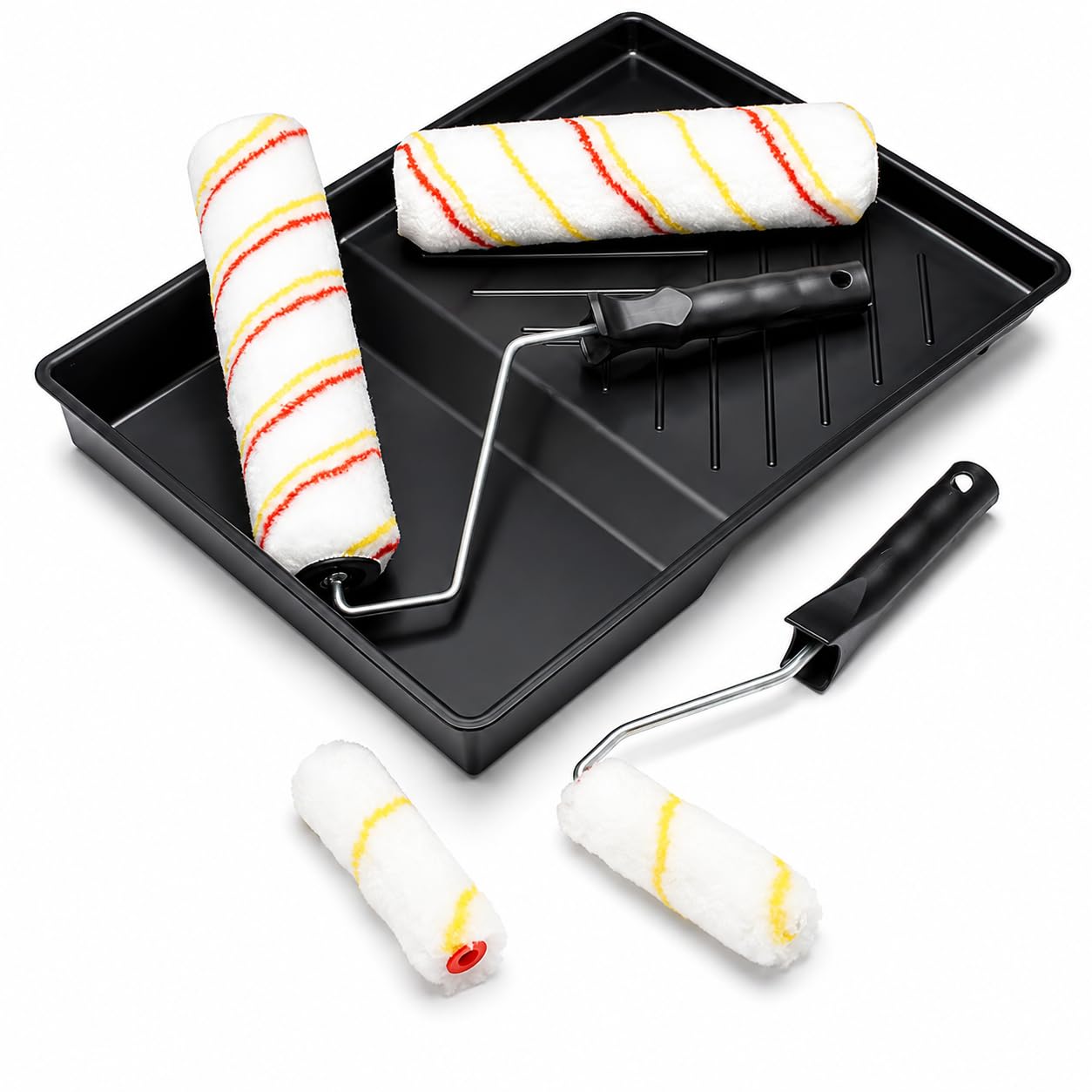 Fit for The Job Paint Roller Set 7 Piece, Decorating Kit with Mini Rollers