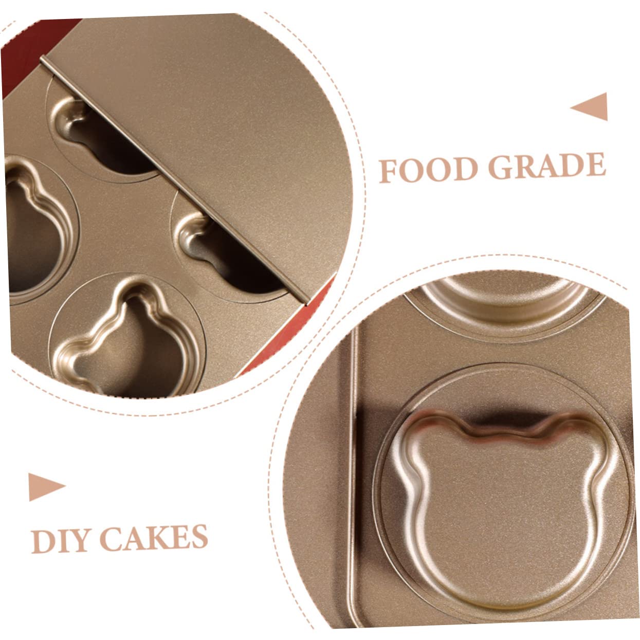 SHOWERORO 1ensemble Moule à Gâteau Métal Réutilisable Ours Pour Pâtisserie Pour Cookies Et Gâteaux Pratique Et Facile à Démouler