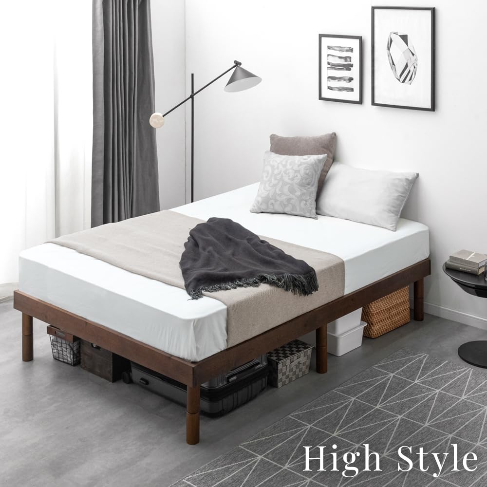 Amazon.com: タンスのゲン Tansu no Gen King Bed Frame, Solid Nordic