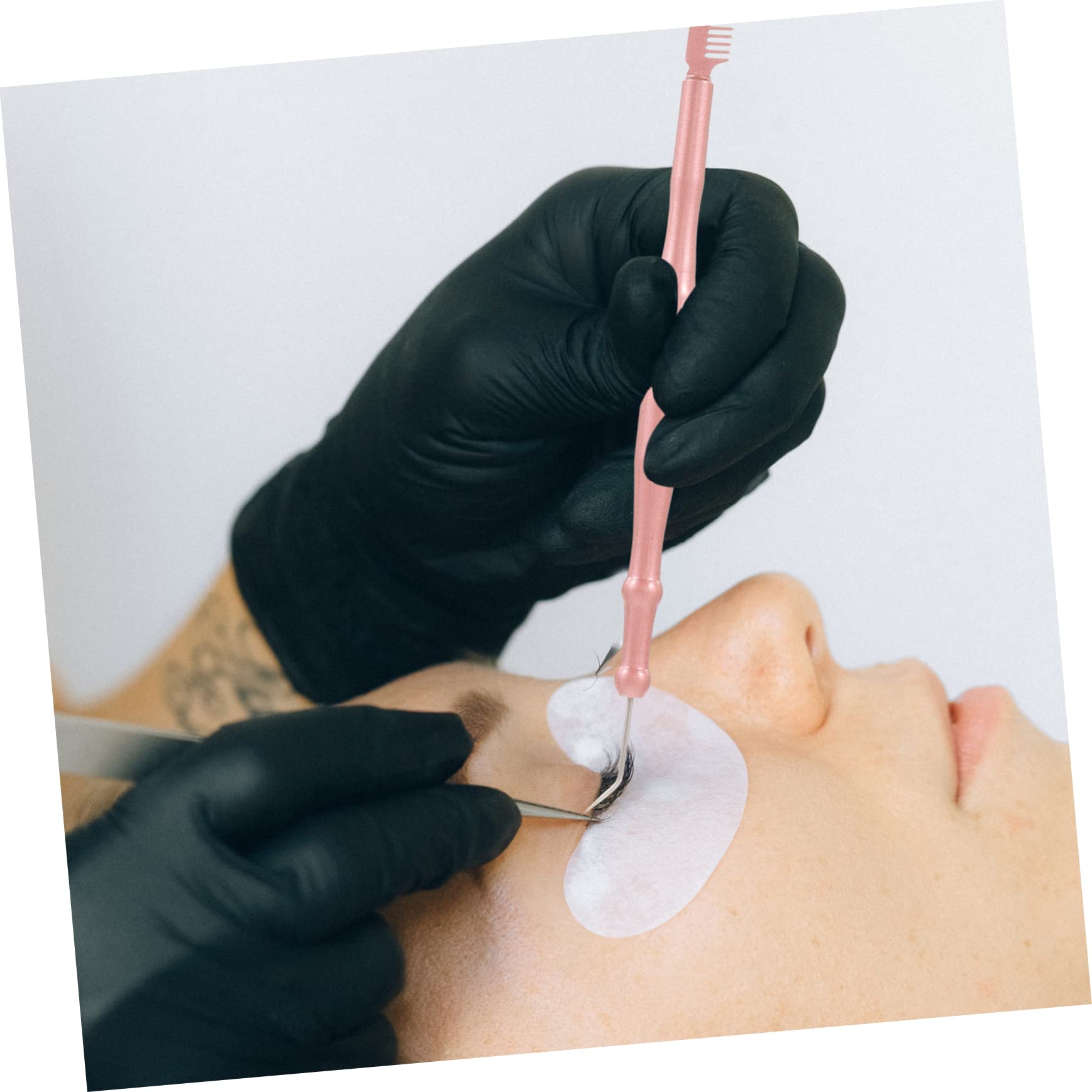 DOITOOL 5piezas Herramienta De Perm Para Pestañas Con Peine Separador y Mango Ergonómico Kit De Elevación De Pestañas Para Uso Profesional y Personal
