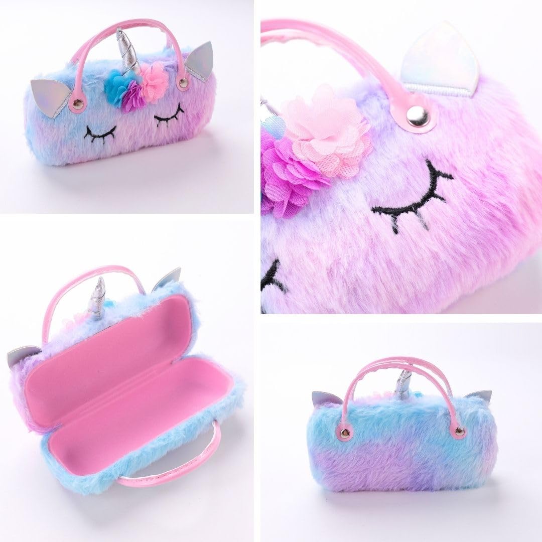 Tinker Squad Plush Specs Holder for Kids | Sunglasses Goggles Case Organizer Box for Travelling for Girls | Sunglass Spectacle Case Shades Holder Cover Spects Organizer Box | Mini Handbag for Girl - Image 6 thumbnail