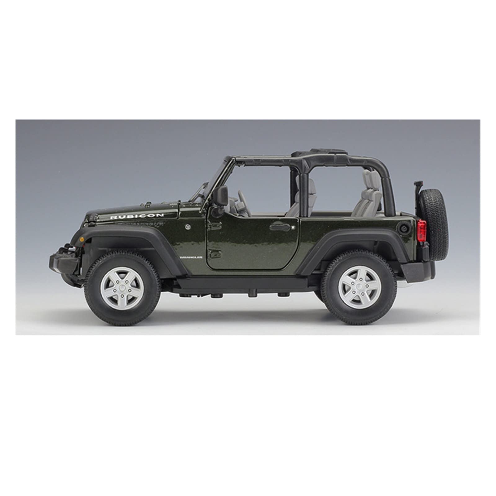 Model samochodu terenowego ze stopu odlewanego ciśnieniowo i metalowa zabawka dla Wrangler Rubicon Del, w skali 1:24 (Red 1, bez pudełka)