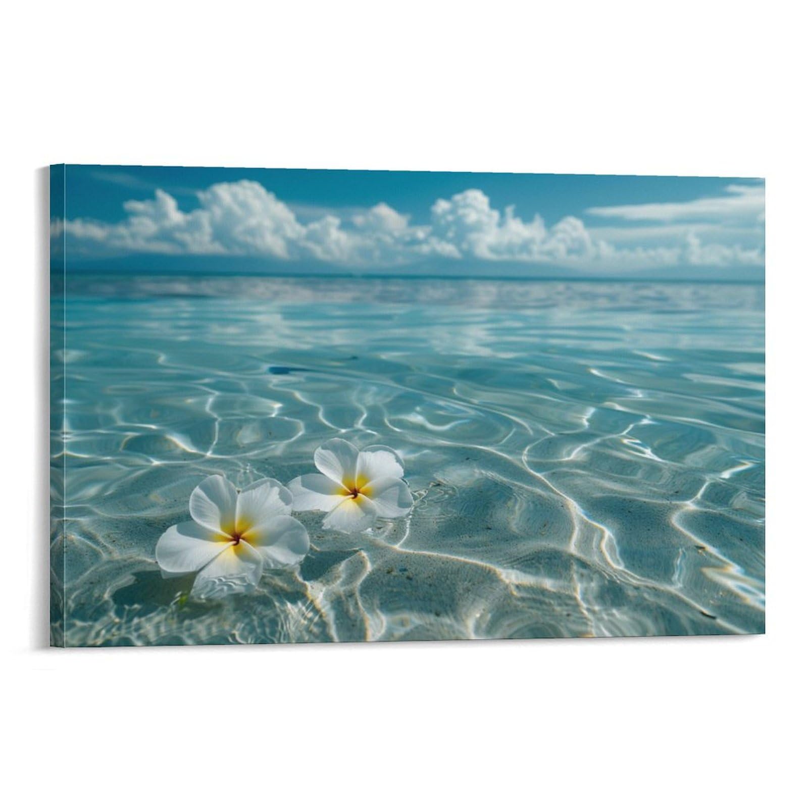 超美品！値下げ交渉あり。プルメリア　アクリル画　水彩画　　絵画 Amazon.co.jp: 花の絵 風景画 アクリル画 原画 プルメリア