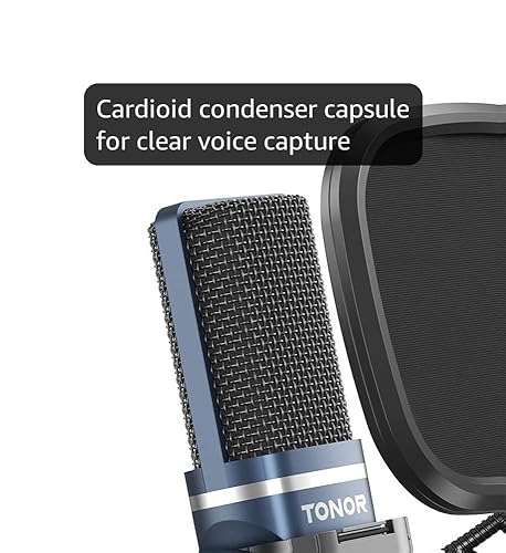 Amazon.com: TONOR USB 麥克風電腦電容式PC 電競麥克風配有三腳架和防