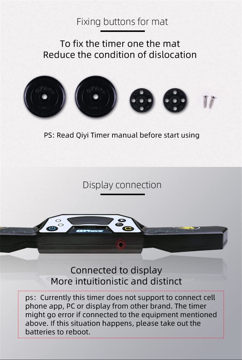 QY Bluetooth Smart Speed Cup Timer avec Fonction de Connexion APP Capteur Hautement Sensible pour Divers écrans Minuterie de Contrôle Tactile Professionnelle pour la Compétition pour Pile QY Bluetooth Smart Speed Cup Timer avec Fonction de Connexion APP Capteur Hautement Sensible pour Divers écrans Minuterie de Contrôle Tactile Professionnelle pour la Compétition pour Pile