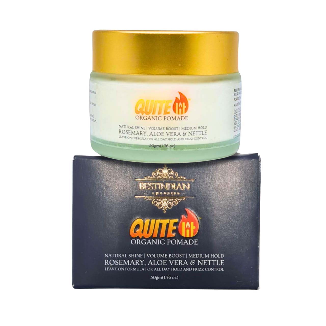BestIndian Organic Pomade| Multiple hair styles| Beard Pro| Volume Boost| Natural Shine |Flexible Hold |Daily Use |Easy Wash| No Hidden Ingredients |Herbal| Carbon Neutral | Vegan + Vegetarian| 50 gm-image-31