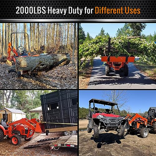 MAHLER GATES Clamp On Pallet Forks, 43” Total Length 2000LBS Pallet